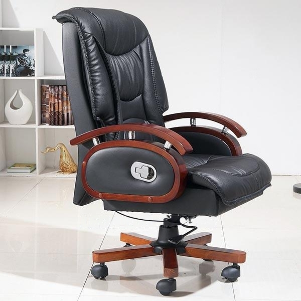 Leather executive office chair