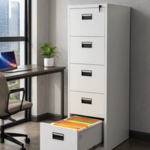 4 drawer metallic filing cabinet