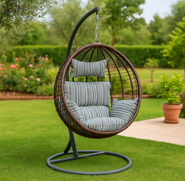 Rattan hammock swing