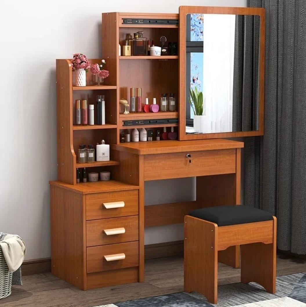 Brown vanity modern dressing table