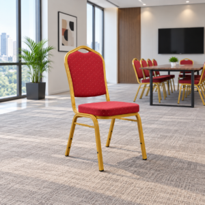Classic Padded Conference & Event Chair – Red