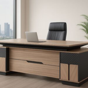 2400mm Executive office desk with drawers
