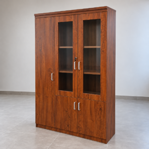 Executive 3-Door Wooden Office Wardrobe & Storage Cabinet