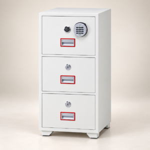 3-Drawer Digital Fireproof Safe Cabinet for Office Documents