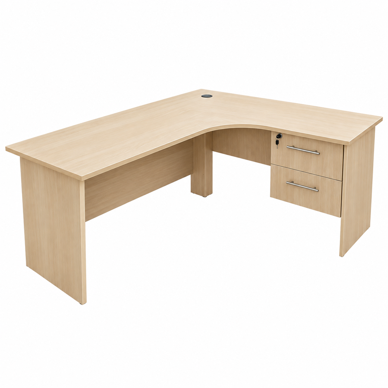 1.4m curved home office desk